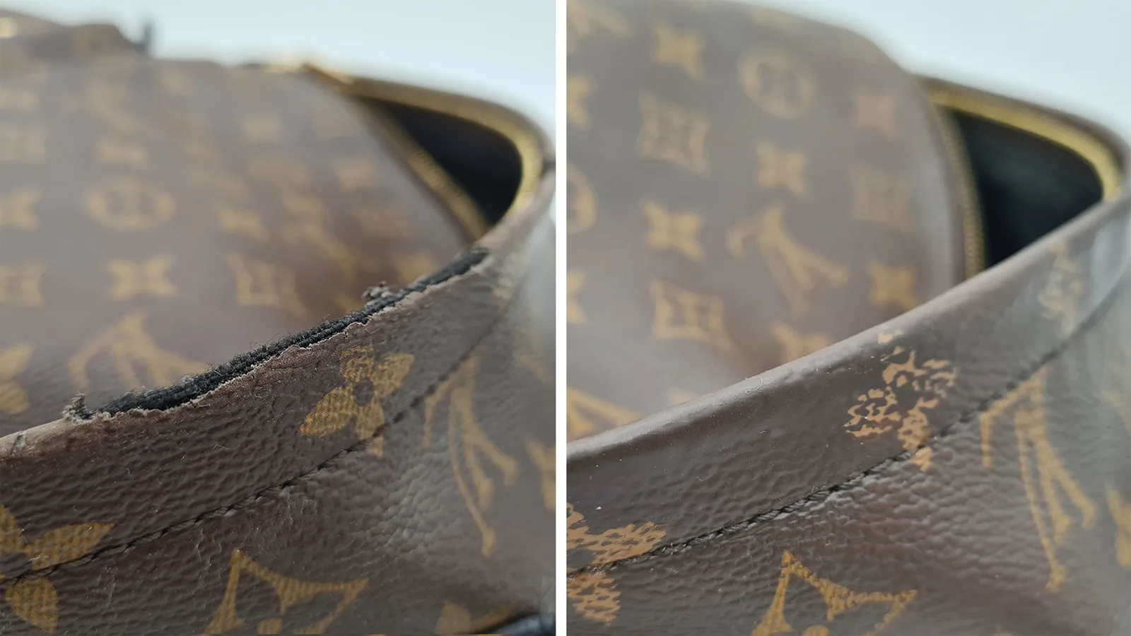 Louis-Vuitton-Restaurierung — Vorher / Nachher
